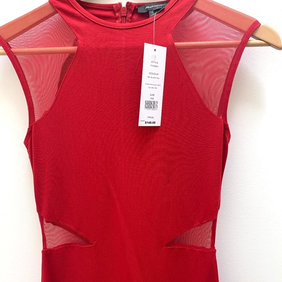 French Connection | Viven Mesh Panel Dress - Picture 6 of 7